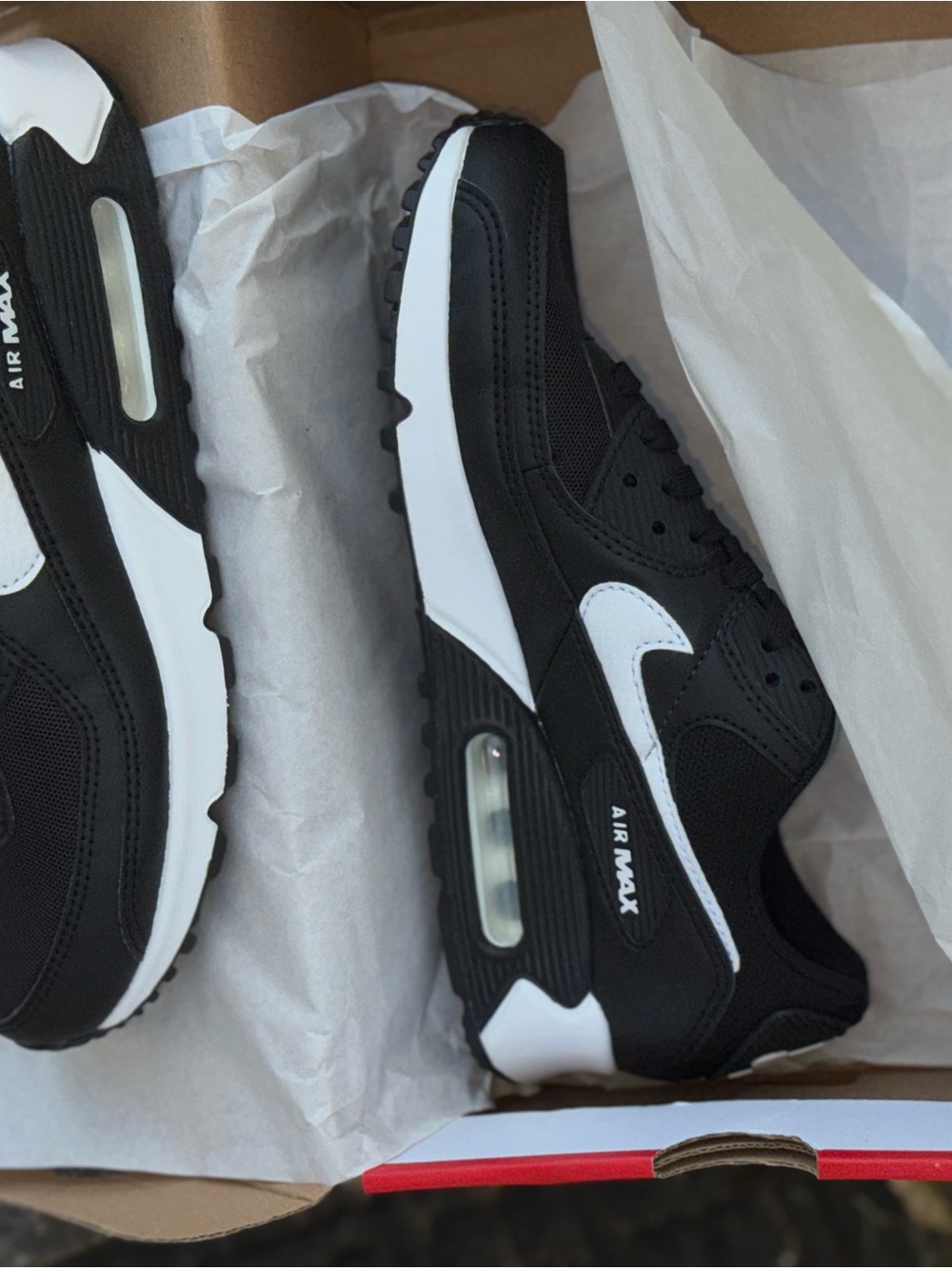 Nike Black and White Women's Air Max Sneakers
